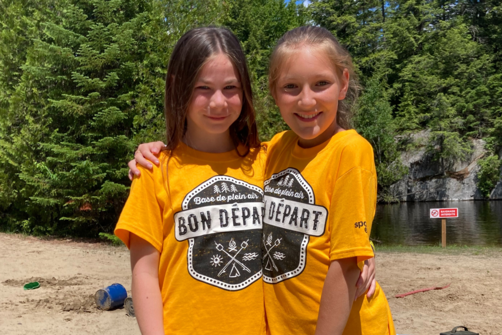 Enfants Base de plein air Bon départ