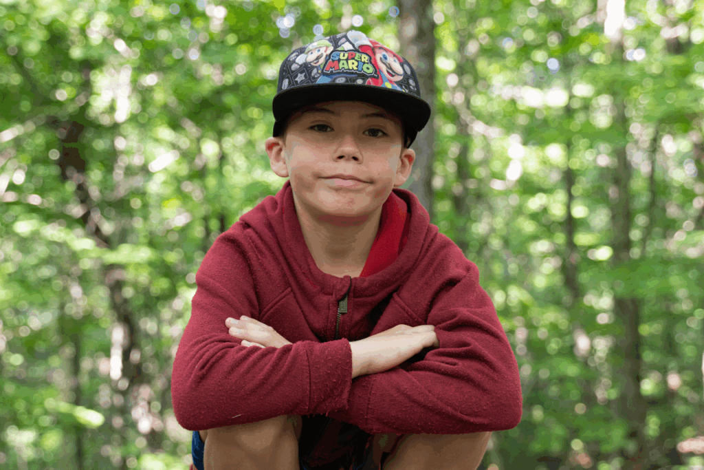 Base de plein air Bon départ, enfant en nature